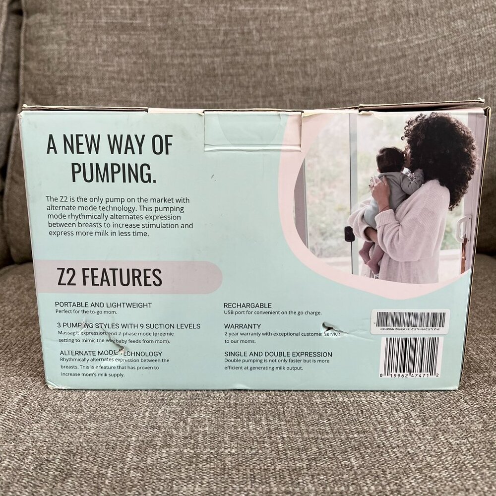 Zomee Z2 Double Electric Breast Pump in Box Nearly New - Picture 11 of 14